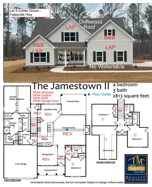 2D floor plan layout of this home in Collier Grove, Thomaston, GA (Image 5).