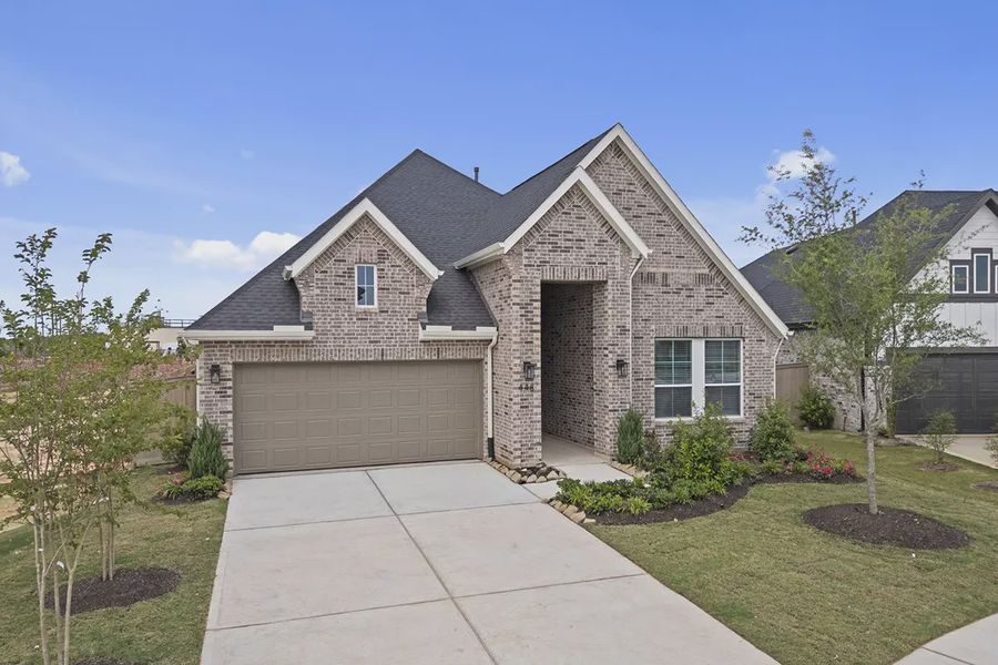 Representative exterior photo of a completed home built from the Brooks by Chesmar Homes in Kresston 50's, Montgomery, TX (Image 21). Representative exterior photo of a completed home built from the Brooks by Chesmar Homes in Kresston 50's, Montgomery, TX (Image 21).