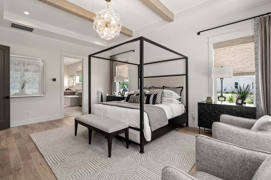 Representative furnished interior of a home built from the Kasie - Hidden Creek by MasterCraft Builder Group in SilverLeaf, St. Augustine (Image 8).