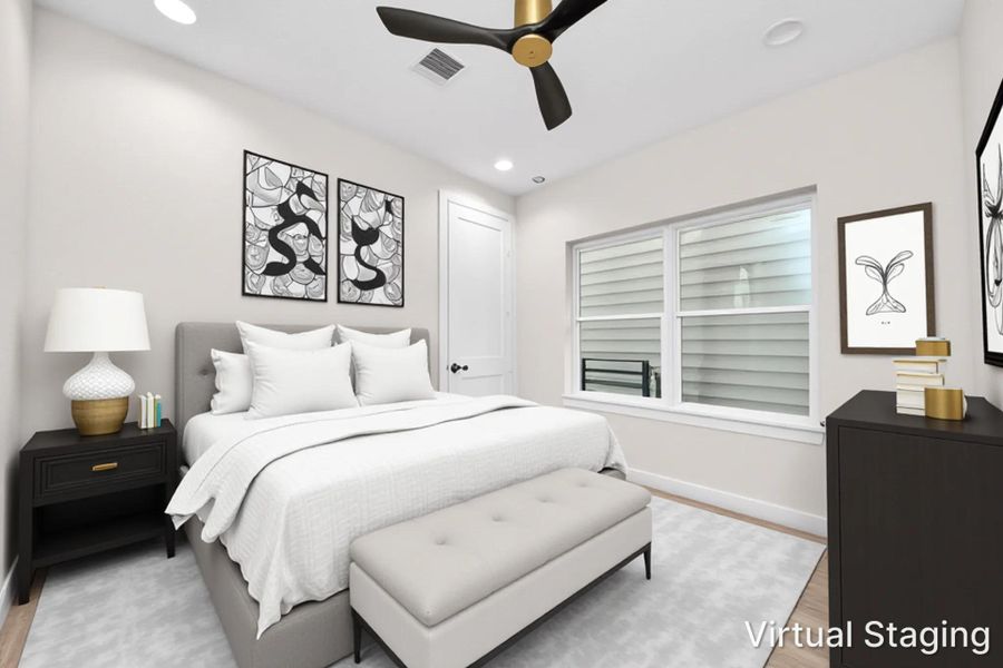 Furnished interior view inside a new home in , Houston (Image 7).