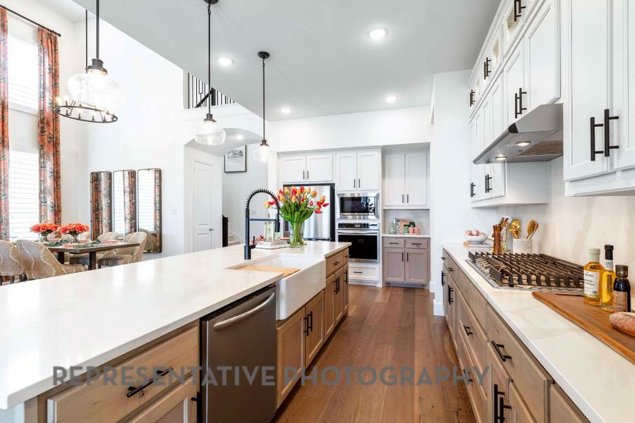 Furnished interior view inside a new home in Palmera Ridge: 80ft. lots, Leander (Image 20). Furnished interior view inside a new home in Palmera Ridge: 80ft. lots, Leander (Image 20).