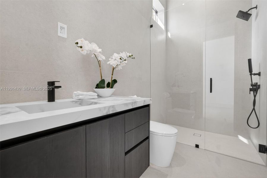 Furnished interior view inside a new home in , Miami (Image 28).