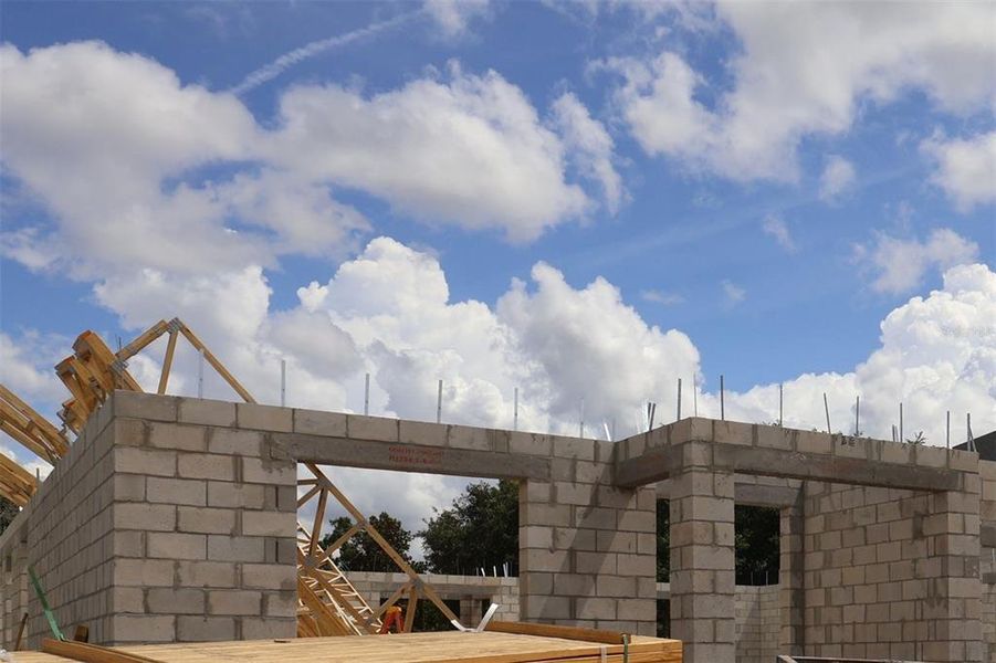 In-progress construction of a new home in Ravencliffe, Oviedo, FL (Image 4).