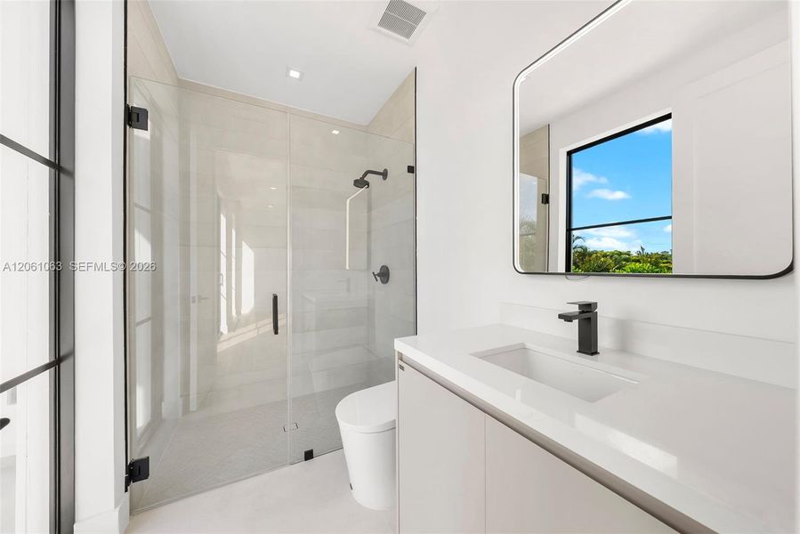 Furnished interior view inside a new home in , Coral Gables (Image 44).