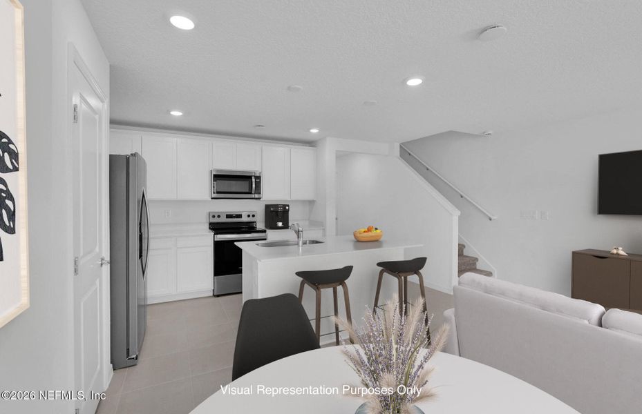 Furnished interior view inside a new home in , Jacksonville (Image 14).