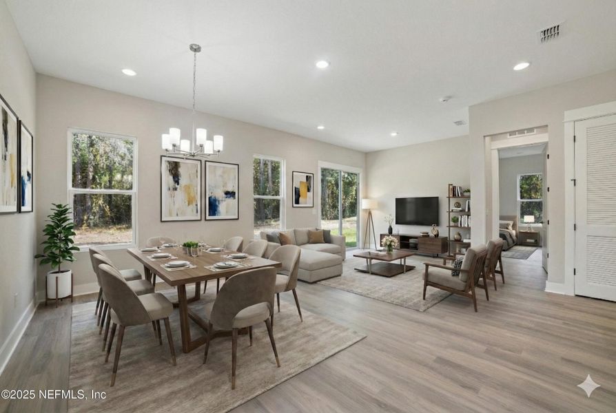 Furnished interior view inside a new home in , Jacksonville (Image 8).