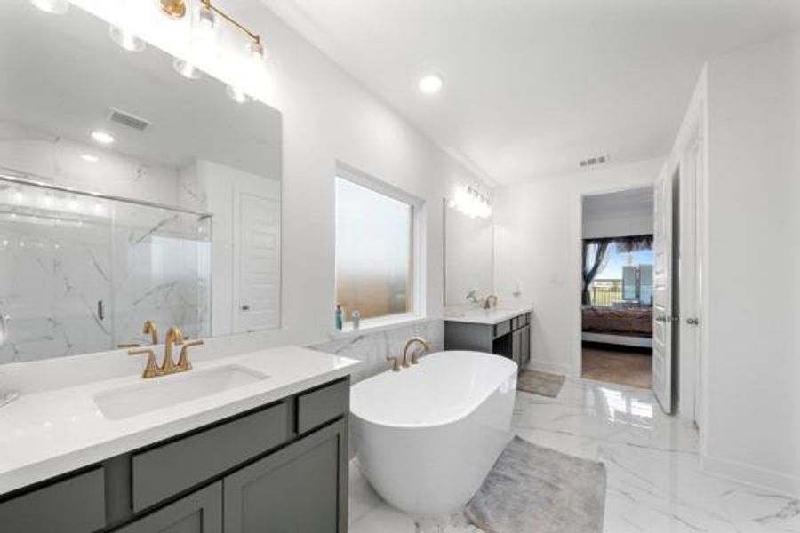 Furnished interior view inside a new home in , Katy (Image 4).