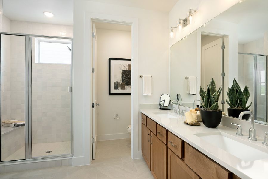 Furnished interior view inside a new home in Novel, Austin (Image 13).