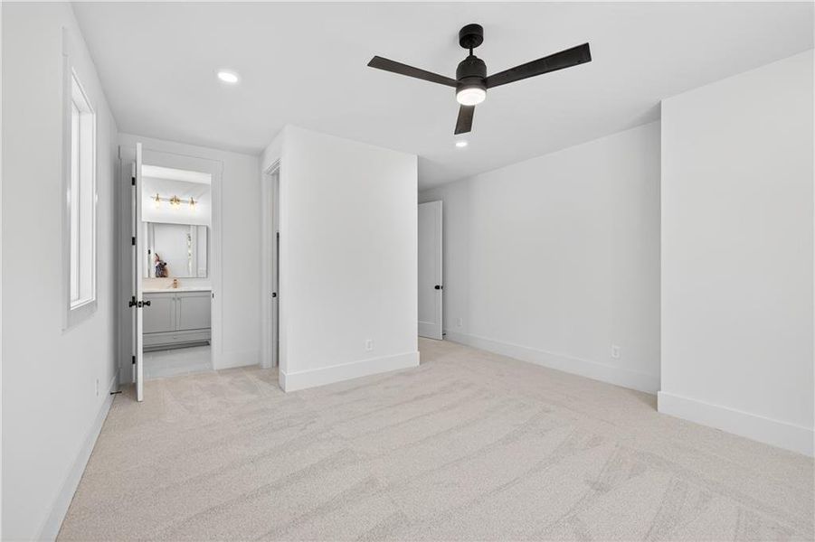 Spacious, unfurnished interior of a new home in Town Farms, Peachtree Corners (Image 58).