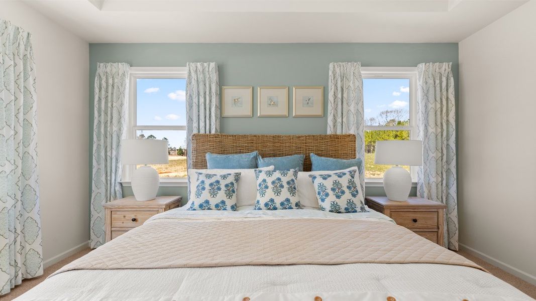 Representative furnished interior of a home built from the Denton by D.R. Horton in Jackson Landing, Jefferson (Image 17).