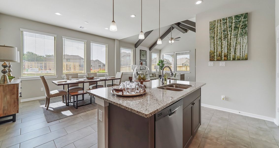 Furnished interior view inside a new home in The Trails, New Caney (Image 6). Furnished interior view inside a new home in The Trails, New Caney (Image 6).