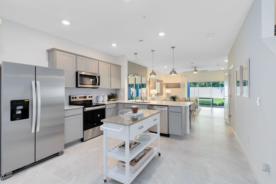 Furnished interior view inside a new home in Emerald Pointe, Sanford (Image 3). Furnished interior view inside a new home in Emerald Pointe, Sanford (Image 3).