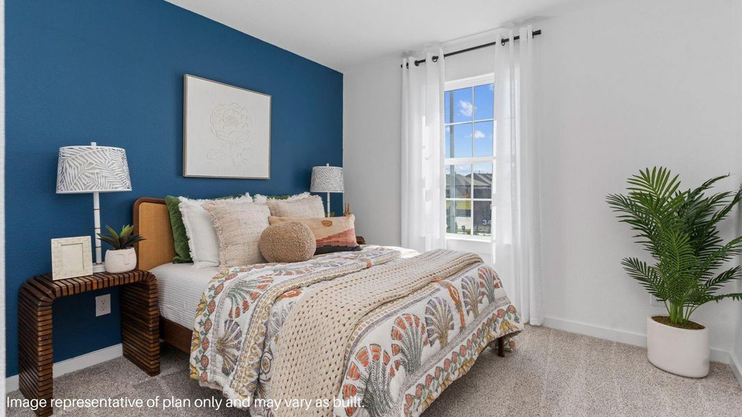 Furnished interior view inside a new home in Caldwell Crossing, Iowa Colony (Image 16).