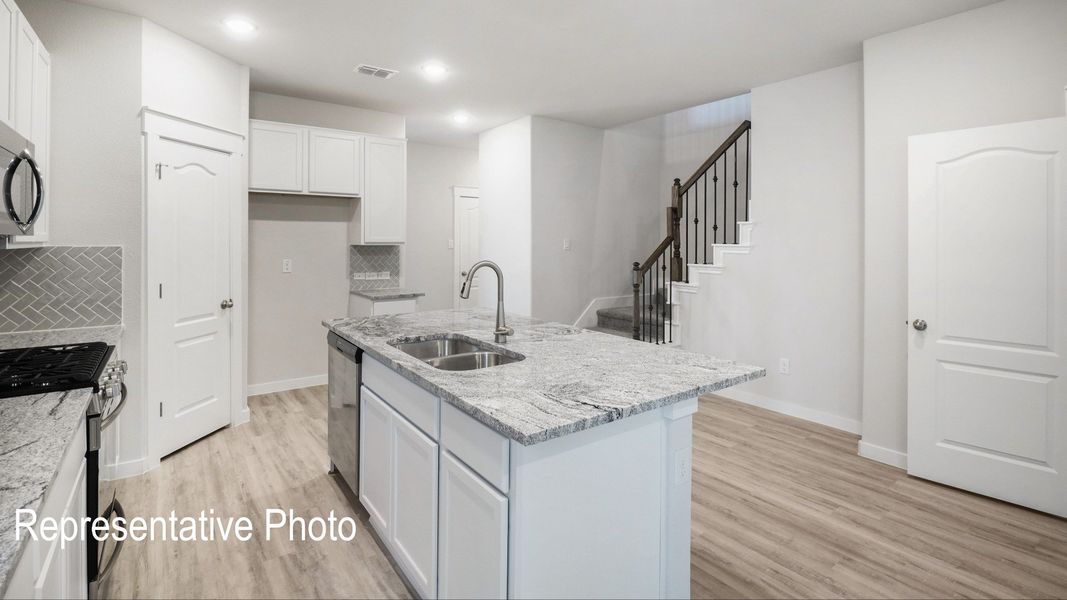Furnished interior view inside a new home in Westridge Journey, McKinney (Image 7).