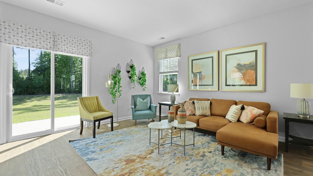 Furnished interior view inside a new home in Pineview North, Summerville (Image 5).