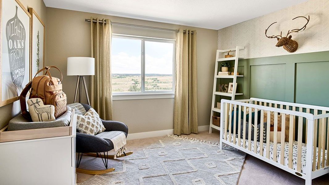 Representative furnished interior of a home built from the Hayden II by Taylor Morrison in The Fields at Looking Glass Town Collection, Parker (Image 17).