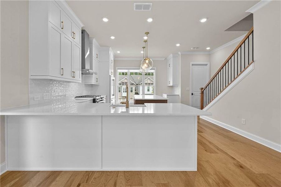 Furnished interior view inside a new home in , Johns Creek (Image 4).