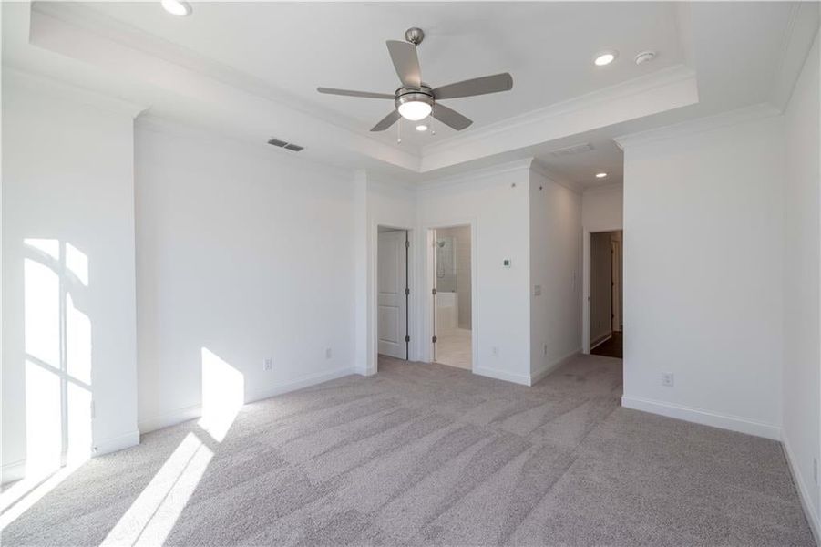 So much room for a king size bed, side tables and dresser!