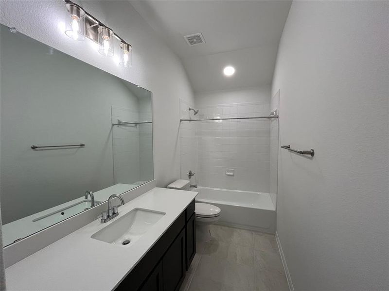 Furnished interior view inside a new home in Wellspring, Round Rock (Image 10). Furnished interior view inside a new home in Wellspring, Round Rock (Image 10).