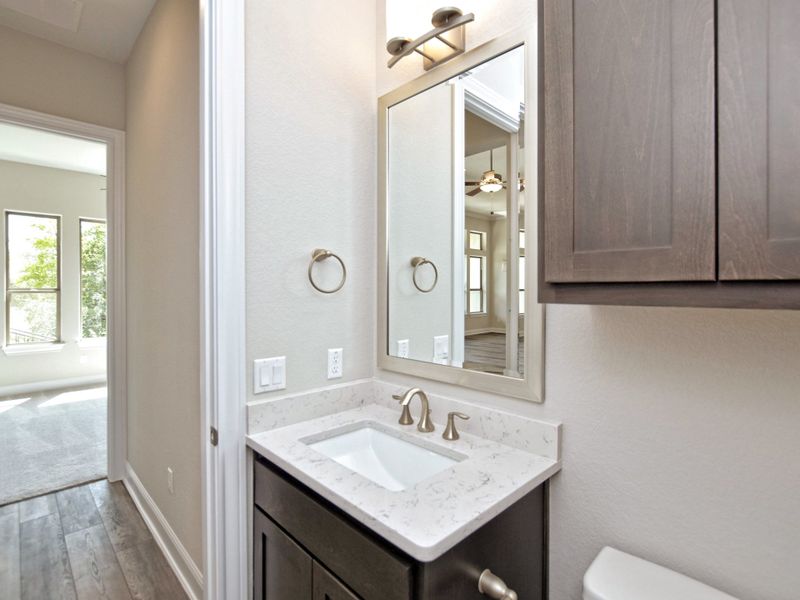 Representative furnished interior of a home built from the Siena III by Giddens Homes in Clearwater Ranch, Liberty Hill (Image 152).