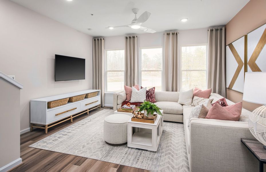 Representative furnished interior of a home built from the Evans by Pulte Homes in West End Heights, Charlotte (Image 10).