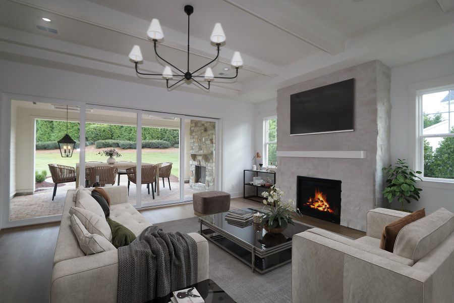 Representative furnished interior of a home built from the Laguna Sur by Classica Homes in Enclave at McKee, Charlotte (Image 19).