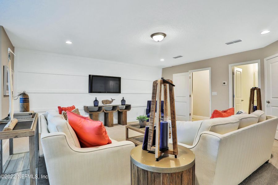 Furnished interior view inside a new home in Silver Landing at SilverLeaf, St. Augustine (Image 12).