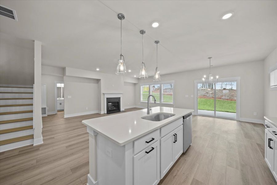 Furnished interior view inside a new home in Cedar Shoals - Signature Collection, Piedmont (Image 7).