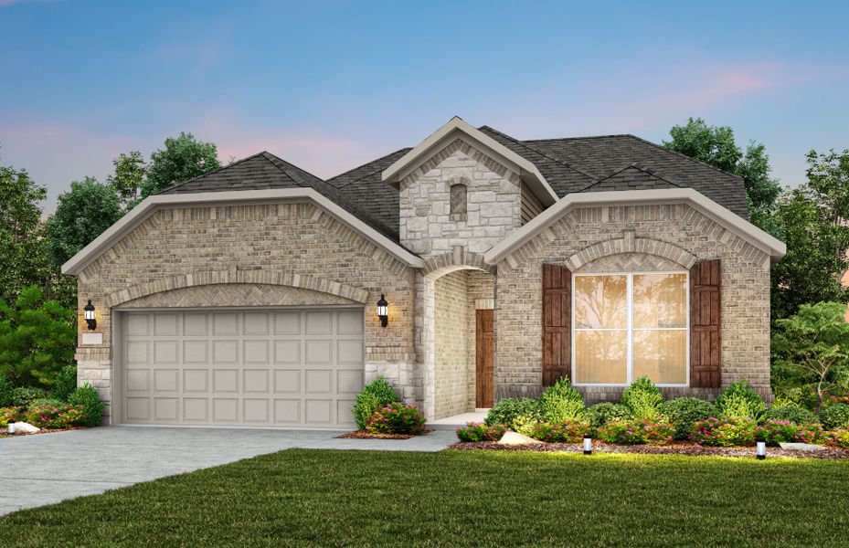 Representative exterior photo of a completed home built from the Harvard by Pulte Homes in Ribbonwood, Aubrey, TX (Image 25).