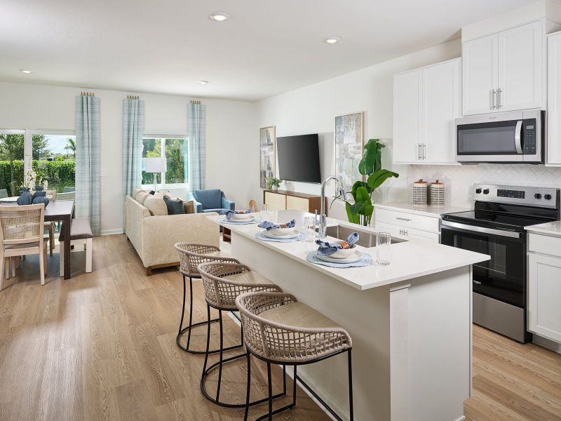 Furnished interior view inside a new home in Meritage Homes at Central Park, Port St. Lucie (Image 5).