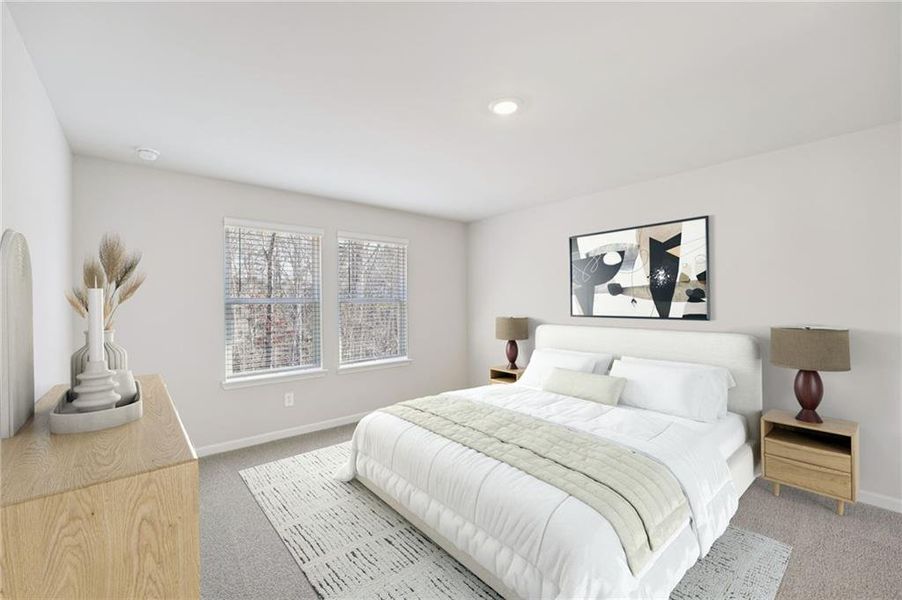 Furnished interior view inside a new home in Creekside at Oxford Park, Fairburn (Image 11).
