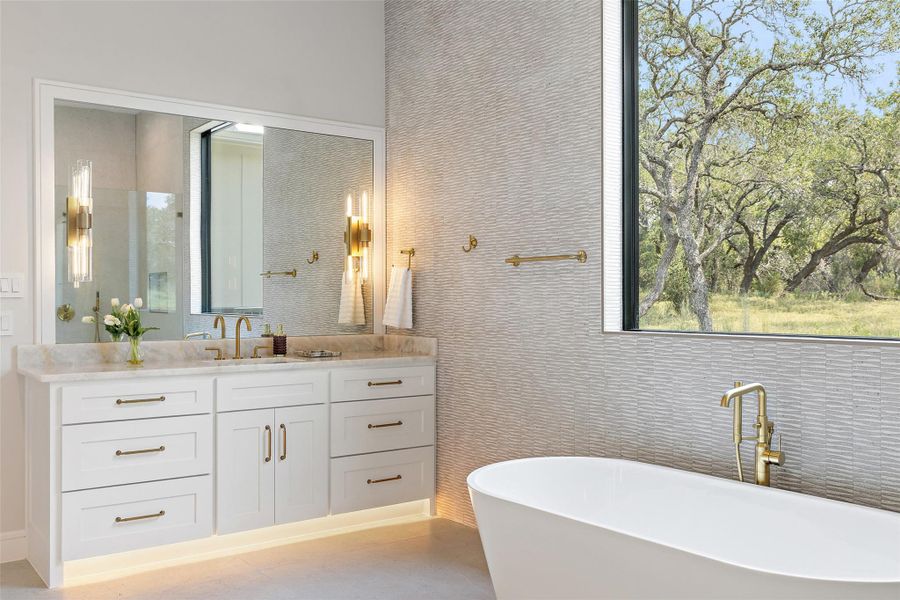 Furnished interior view inside a new home in , Johnson City (Image 24). Furnished interior view inside a new home in , Johnson City (Image 24).