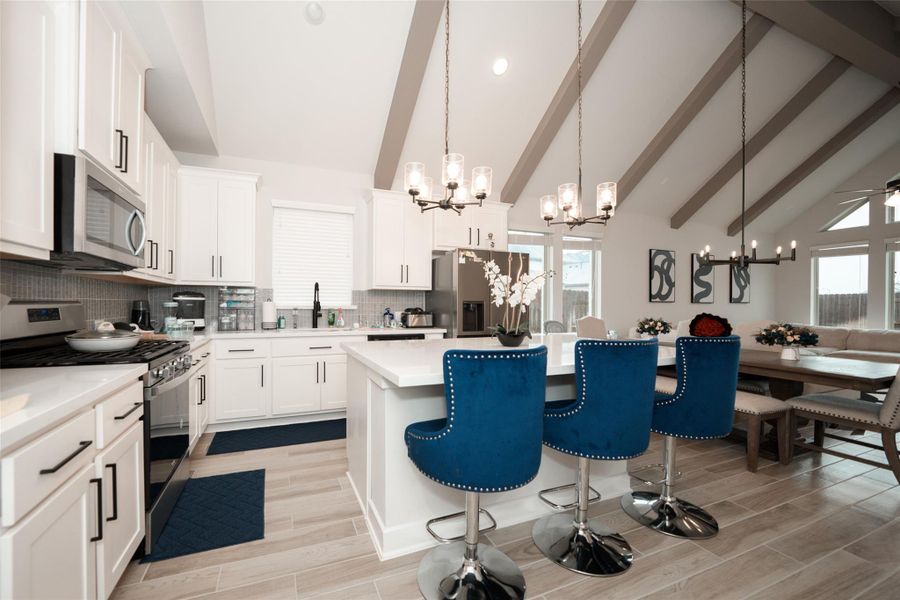 Furnished interior view inside a new home in Elyson, Katy (Image 12).