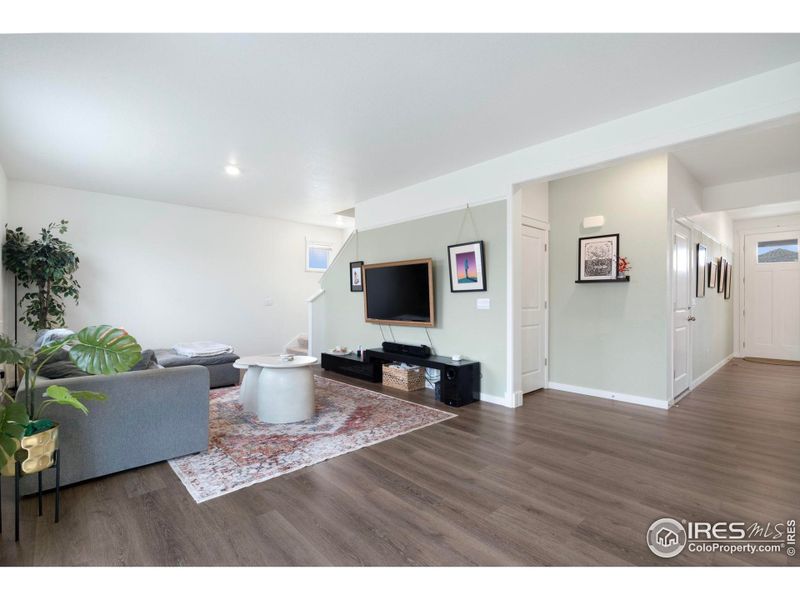 Low-maintenance luxury vinyl plank flooring throughout the main level. Low-maintenance luxury vinyl plank flooring throughout the main level.