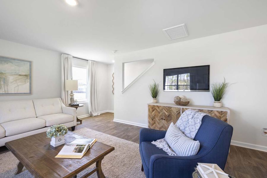 Representative furnished interior of a home built from the GALEN by D.R. Horton in The Pines at New Hampstead, Savannah (Image 22).