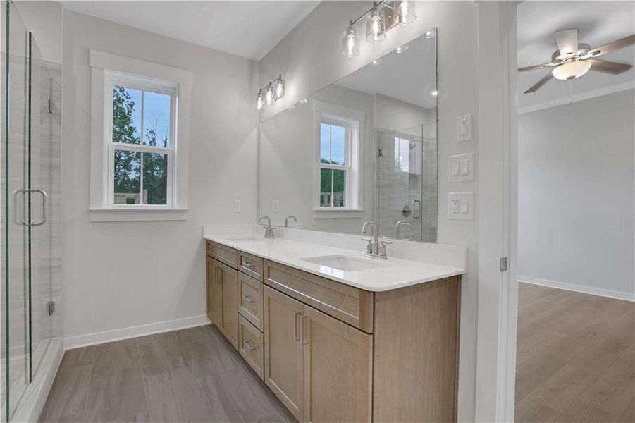 Furnished interior view inside a new home in , Roswell (Image 9).