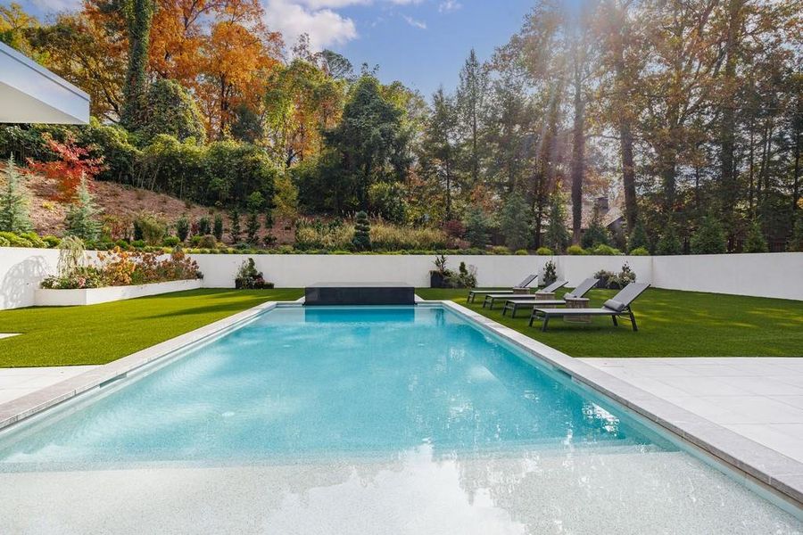 Exterior details and patio area of a home in , Atlanta (Image 4). Exterior details and patio area of a home in , Atlanta (Image 4).
