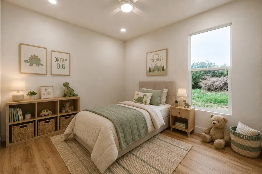 Virtually Staged Bedroom