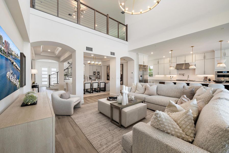 Furnished interior view inside a new home in , Jupiter (Image 33).