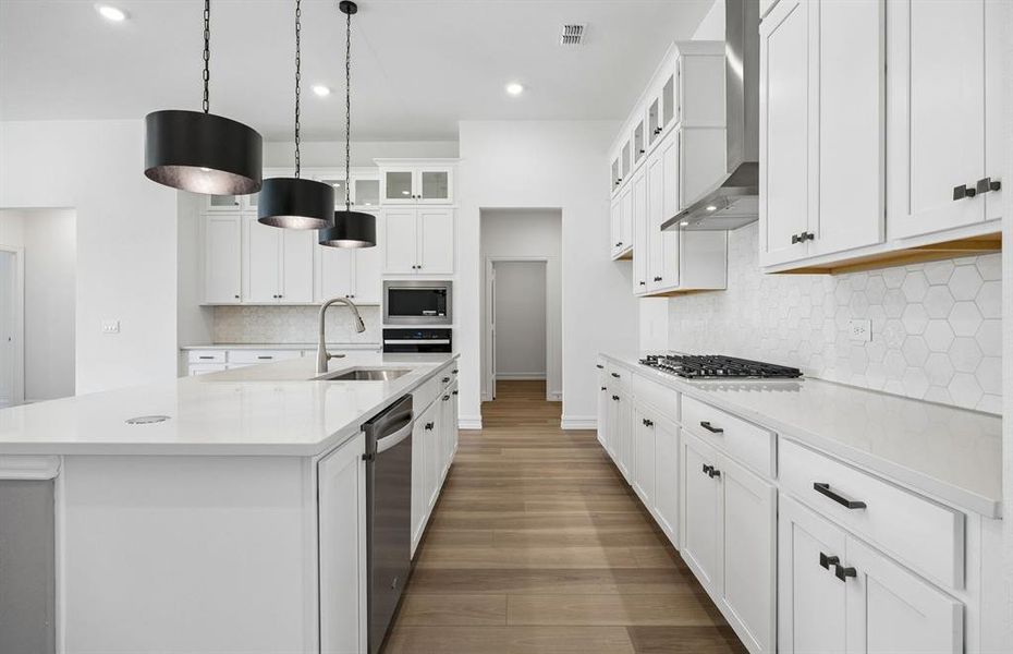 Kitchen with abundant cabinet space