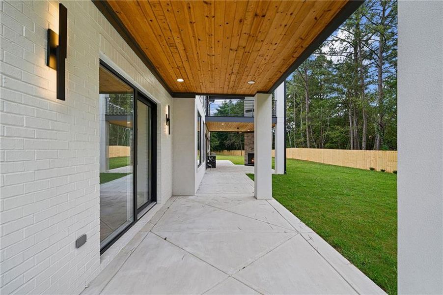 Exterior details and patio area of a home in , Buford (Image 36).