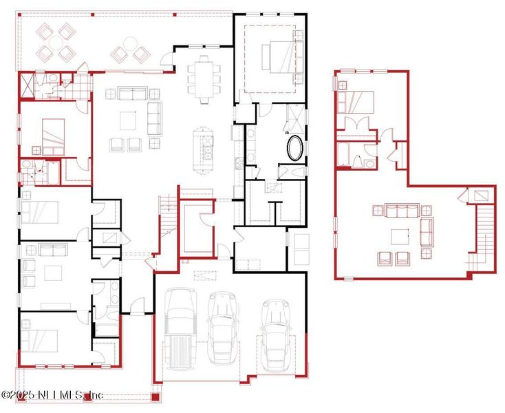 2D floor plan layout of this home in , St. Augustine, FL (Image 5). 2D floor plan layout of this home in , St. Augustine, FL (Image 5).