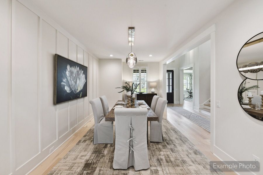 Furnished interior view inside a new home in Stephens Farm, Huntersville (Image 18). Furnished interior view inside a new home in Stephens Farm, Huntersville (Image 18).