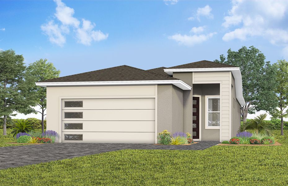 Representative exterior photo of a completed home built from the Contour by Del Webb in Del Webb Lakehaven, Clermont, FL (Image 11). Representative exterior photo of a completed home built from the Contour by Del Webb in Del Webb Lakehaven, Clermont, FL (Image 11).