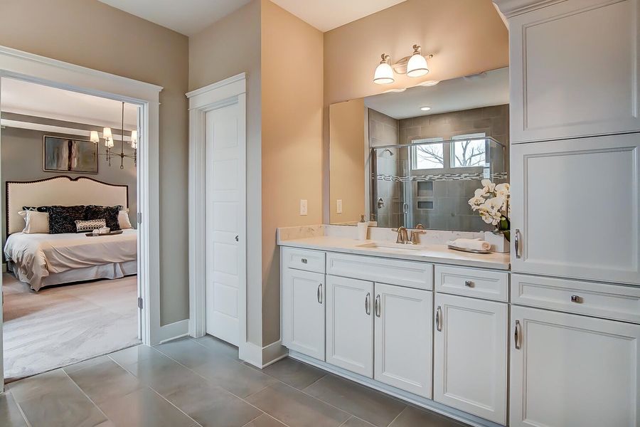 Furnished interior view inside a new home in The Enclave at French Quarter Creek, Huger (Image 27).