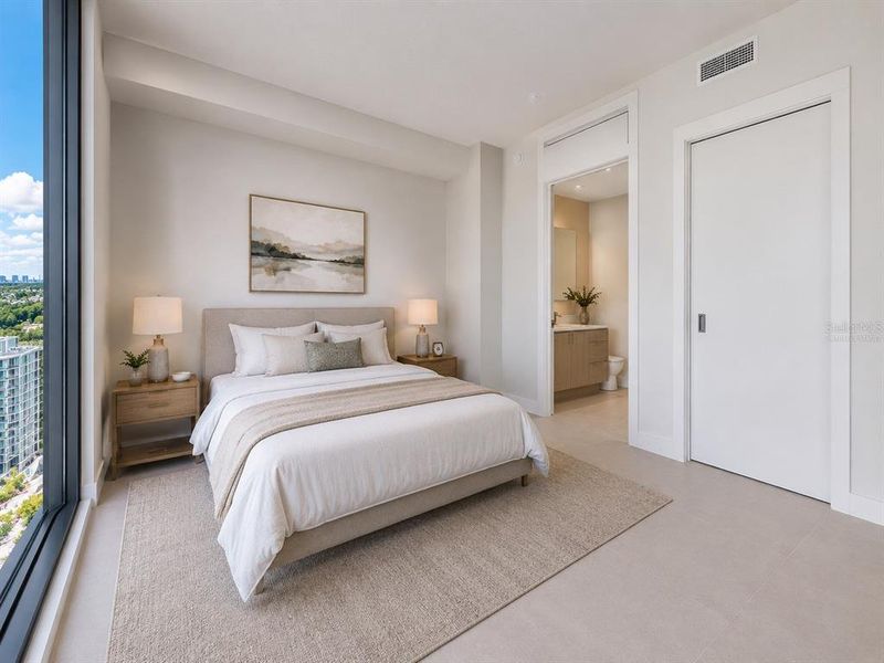 Furnished interior view inside a new home in , St. Petersburg (Image 10).