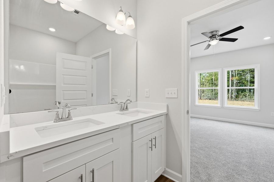 Furnished interior view inside a new home in Southern Charm, Crestview (Image 8).