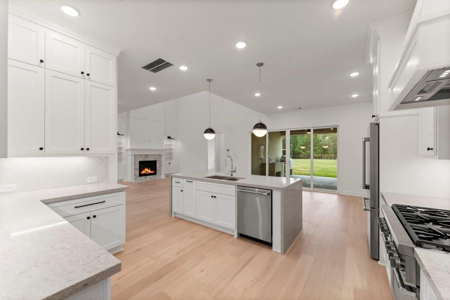 Furnished interior view inside a new home in , Spring (Image 8). Furnished interior view inside a new home in , Spring (Image 8).