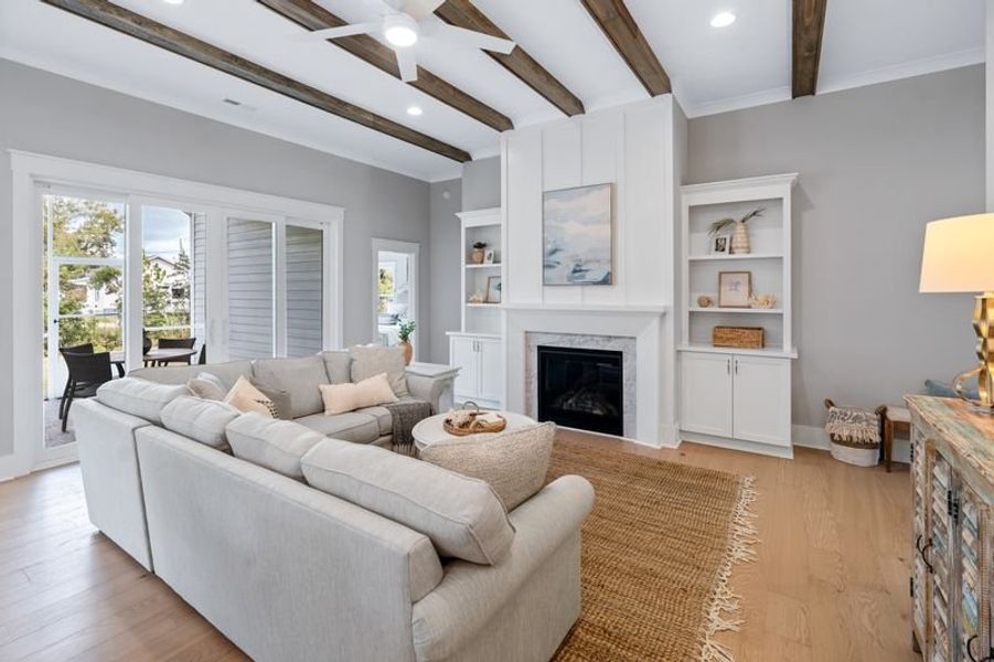 Furnished interior view inside a new home in Riverside Cove, Wilmington (Image 13). Furnished interior view inside a new home in Riverside Cove, Wilmington (Image 13).