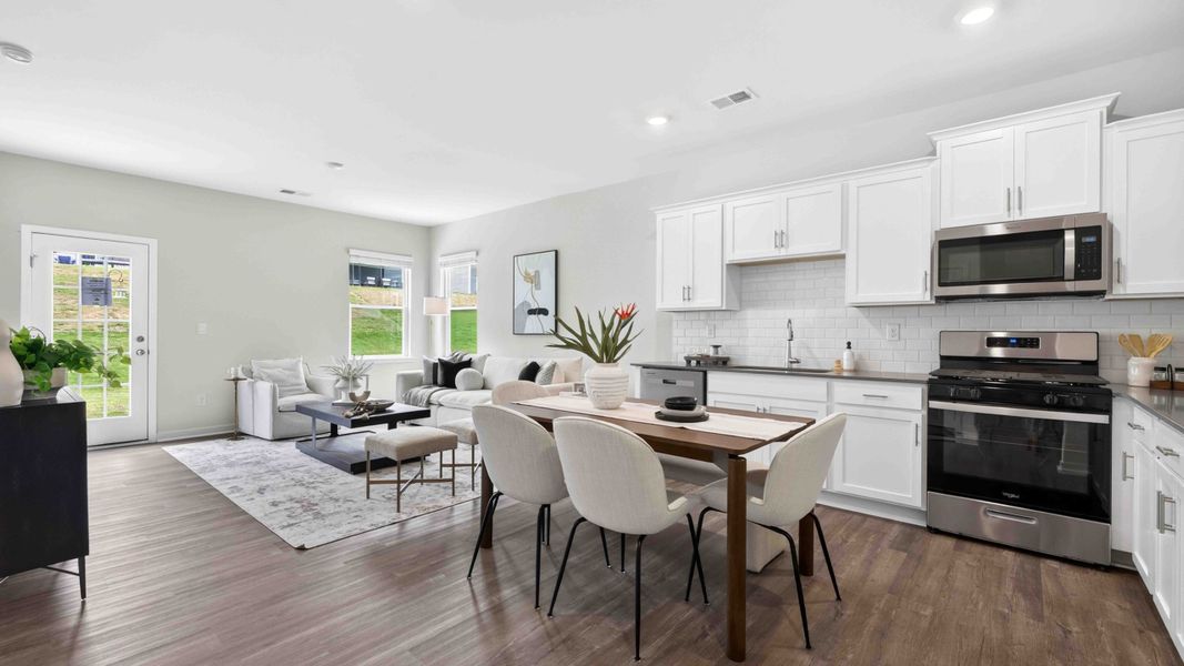 Furnished interior view inside a new home in The Hamptons at Hickory, Hickory (Image 6). Furnished interior view inside a new home in The Hamptons at Hickory, Hickory (Image 6).